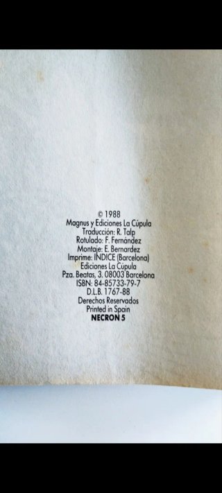 🇪🇸 Necrón tomo 5, del dibujante Magnus.