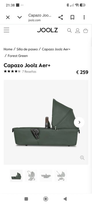 Capazo Joolz Aer+ Verde