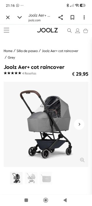 Capazo Joolz Aer+ Verde