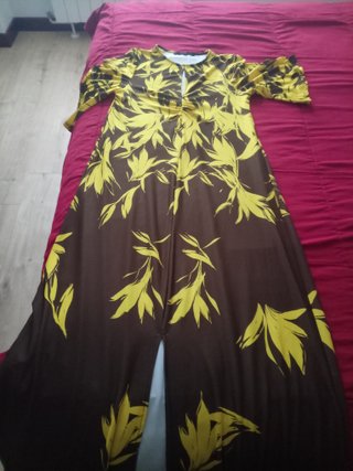 Vestido largo estampado floral