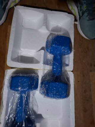 2 Mancuernas 8Kg Cada Una Azules