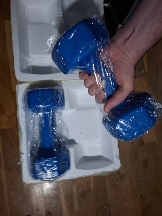 2 Mancuernas 8Kg Cada Una Azules