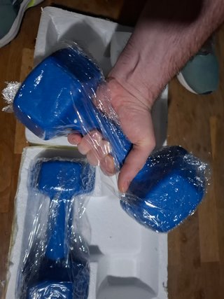 2 Mancuernas 8Kg Cada Una Azules