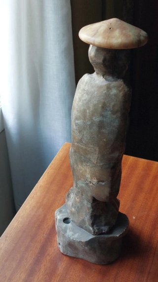 Figura Chino Mandarín Alabastro