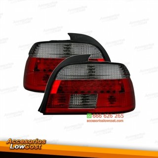 PILOTOS TRASEROS E39, 00-03 LED ROJO AHUMADO
