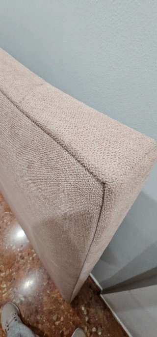 Cabezal tapizado rosa 150cm