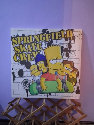 Lienzo Los Simpson Springfield Skate Crew