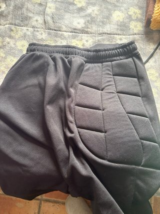 Pantalones acolchados unisex negros
