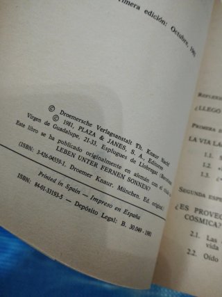 Hay vida bajo soles remotos? ciencia y especula...