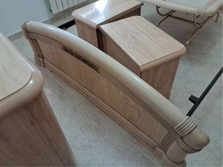 Dormitorio completo madera y cristal