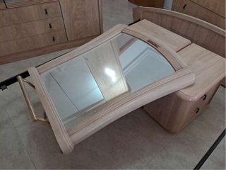 Dormitorio completo madera y cristal