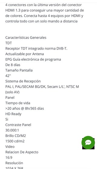 TV LG 42 pulgadas PG6000 no tiene smart TV