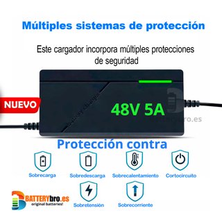 Cargador Batería Litio 48V 5A