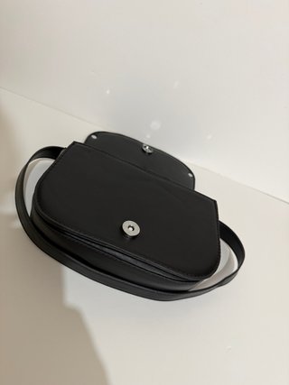 Borsa Diesel nera con grande logo