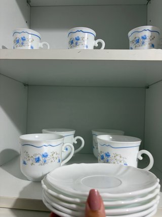 Juego de tazas de porcelana vintage