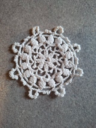 Set 8 Sottobicchieri/Centrini Cotone Bianco nuovi