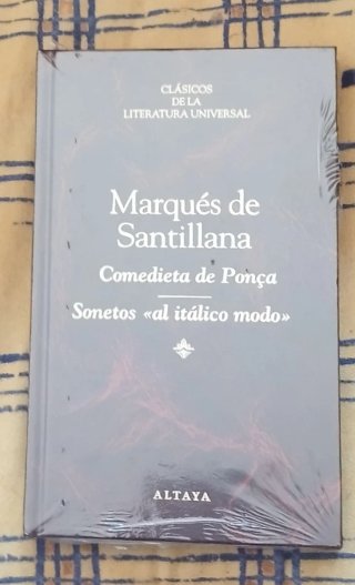 Libro "Comedieta de Pon§a-Sonetos al itálico modo"