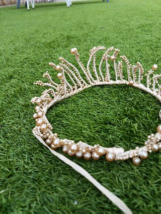 Diadema Tiara Perlas Artificiales 1950