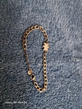 Pulseira Tous Ursinho Prata e Branco