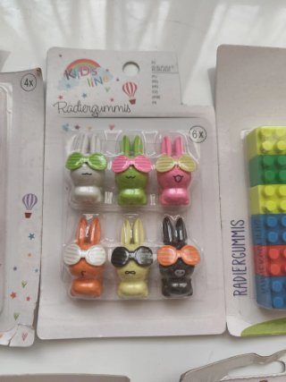 Confezione di gomme da cancellare per bambini