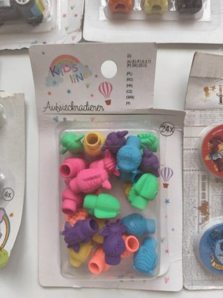 Confezione di gomme da cancellare per bambini