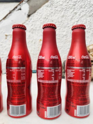 Lote 5 Botellas Coca-Cola Euro 2016 LLENAS