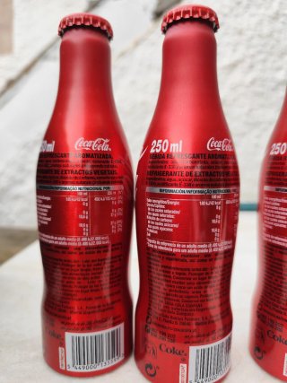 Lote 5 Botellas Coca-Cola Euro 2016 LLENAS