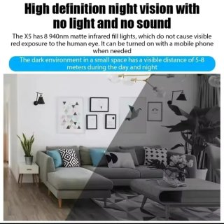 Mini Cámara WiFi 4K 1080P Visión Nocturna