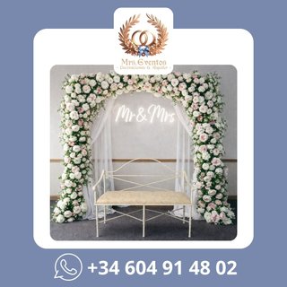 Mesa Blanca Plegable Rectangular Alquiler