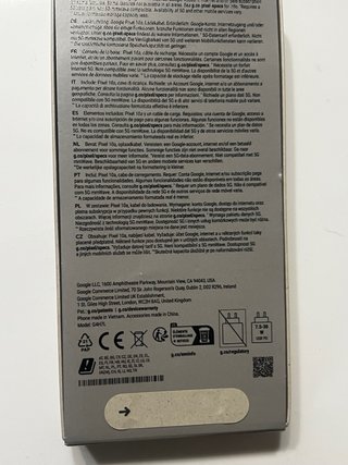 Móvil Google Pixel 10 Negro/Gris 256GB