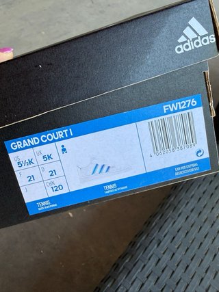 Adidas Court I Scarpe Bambina Velcro Bianco