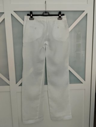 Pantalones blancos Mango