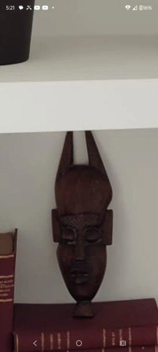 Adorno de madera vintage
