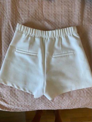 Falda pantalón blanca Bershka