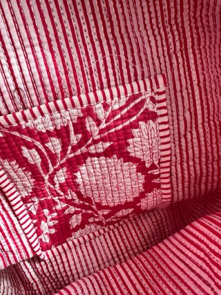 Bolso de viaje estampado floral