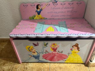 Baúl de madera Princesas Disney
