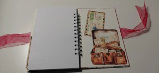 Agenda Scrapbooking Viajera Estilo Vintage