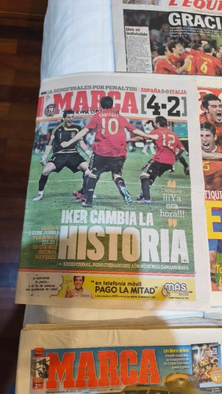Periódicos Selección Española Eurocopa
