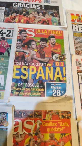 Periódicos Selección Española Eurocopa