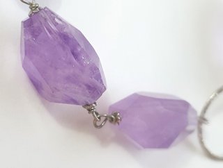 Collana con pietre Ametista e Argento 925