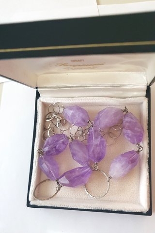 Collana con pietre Ametista e Argento 925