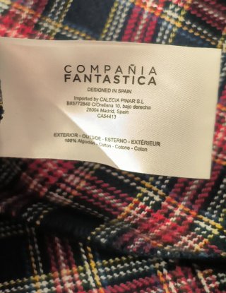 Falda cuadros Compañía fantástica NUEVA!!