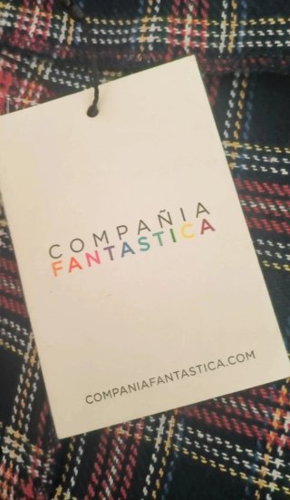 Falda cuadros Compañía fantástica NUEVA!!