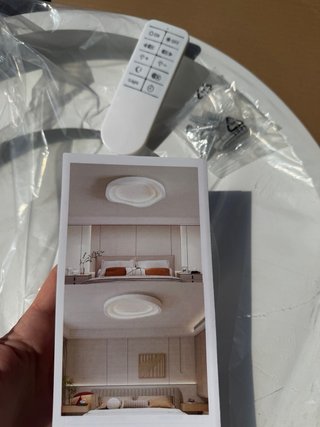Lámpara de techo moderna blanca 40CM
