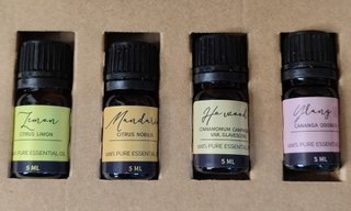 12 aceites esenciales variados (en su caja)