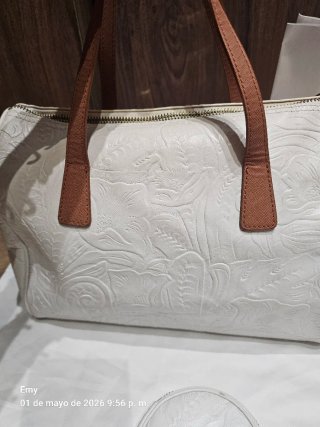 Bolso Bimba y Lola blanco con monedero