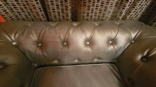 Sillón Chester 1 Plaza Piel Sintética Plata