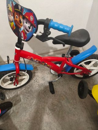 Bicicleta Infantil Paw Patrol Roja