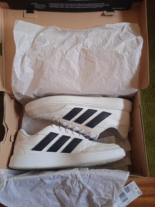 Zapatillas Adidas Courtblock J Tenis (blancas)