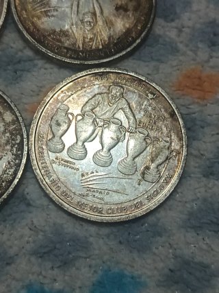 Lote 8 monedas Real Madrid